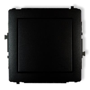 12DWP-3 DECO Mechanizm łącznika schodowego czarny mat bez ramki IP 20, IP 44, 10AX 250V~