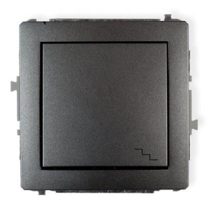 11DWP-3 DECO Mechanizm łącznika schodowego grafitowy bez ramki IP 20, IP 44, 10AX 250V~
