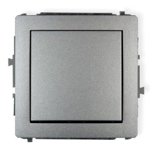 7DWP-1 DECO Mechanizm łącznika jednobiegunowego srebrny metalik bez ramki IP 20, IP 44, 10AX 250V~