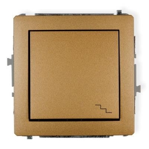 8DWP-3 DECO Mechanizm łącznika schodowego złoty metalik bez ramki IP 20, IP 44, 10AX 250V~