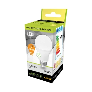 LED Żarówka E27 14W TOTO barwa ciepła-6474