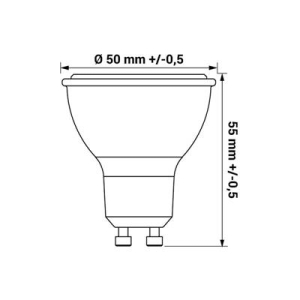 LED Żarówka GU10 3W TOTO barwa ciepła -10684