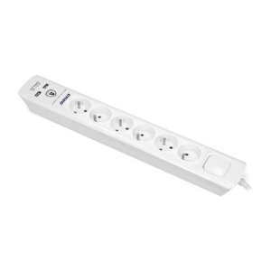 ORNO Listwa przeciwprzepięciowa 6x2P+Z,2xUSB,3x1,3-11129