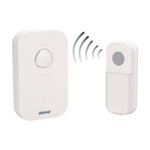 ORNO Dzwonek bezprzewodowy FADO ~230V AC, sieciowy, learning system, 36 dźwięków, 100m-11212