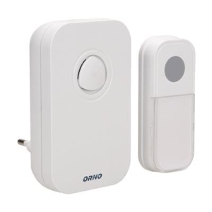 ORNO Dzwonek bezprzewodowy FADO ~230V AC, sieciowy, learning system, 36 dźwięków, 100m-11215