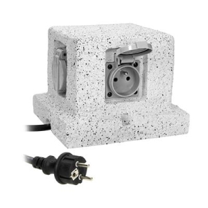 ORNO Gniazdo ogrodowe słupek,4x2P+Z, przewód H07RN-F 3x1.5mm2, 3m-11221