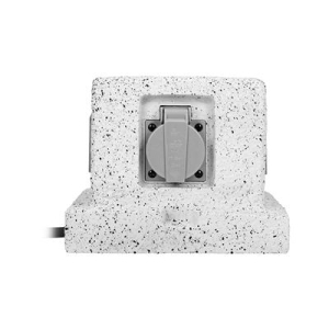 ORNO Gniazdo ogrodowe słupek,4x2P+Z, przewód H07RN-F 3x1.5mm2, 3m-11222