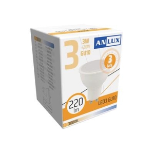 ANLUX Żarówka LED GU10 3W barwa ciepła-11253