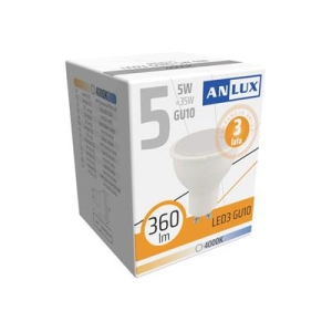 ANLUX Żarówka LED GU10 5W barwa neutralna-11260
