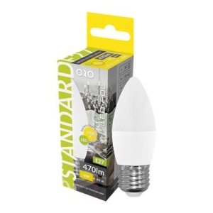 LED Żarówka E27 6W świeczka barwa ciepła-11330