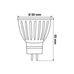 LED Żarówka MR16 4W barwa ciepła-11334