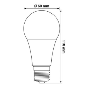 LED Żarówka E27 13W barwa ciepła-11339