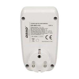 ORNO Watomierz, kalkulator energii z wyświetlaczem LCD-11524