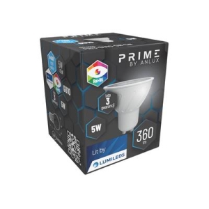 ŻARÓWKA LED GU10 5W 230V ZIMNA BIAŁA 3 LATA GWARANCJI PRIME BY ANLUX-11812