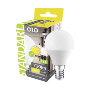 LED Żarówka E14 8W kulka barwa biała ciepła