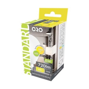 LED Żarówka E14 8W kulka barwa biała ciepła-11830