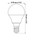 LED Żarówka E14 8W kulka barwa biała ciepła-11831