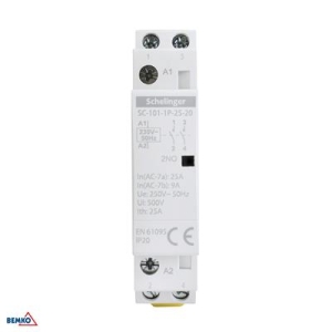 STYCZNIK MODUŁOWY SC101 1P 25A TYP 20 (2NO + 0NC)-12441