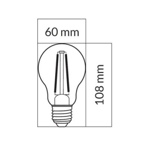 LED Żarówka E27 10,5W COG barwa ciepła biała-12790