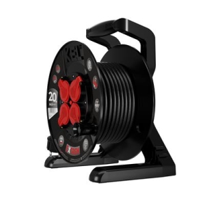 Przedłużacz bębnowy 4x2p+Z; IP44; 16A 3x2,5; 20m-13186