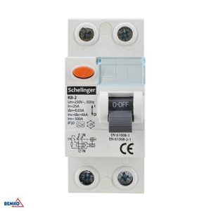 WYŁĄCZNIK RÓŻNICOWOPRĄDOWY A 2P 25A 30mA SCHELINGE-13890