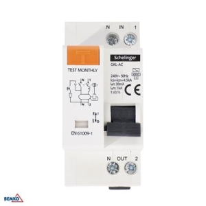 WYŁĄCZNIK RCBO 2P B 16A 30mA TYP AC SCHELINGER-14071