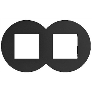 SIZA Ramka podwójna czarny mat