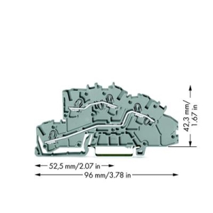 WAGO TOPJOBS złączka piętrowa 2,5 mm2 L/L szara-7733
