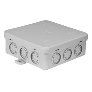 Puszka n/t V7 100x100x39 IP-54 zatrzaskow szara