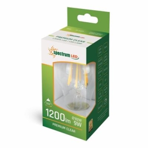 LED Żarówka E27 9W COG WW CLEAR SPECTRUM-9096